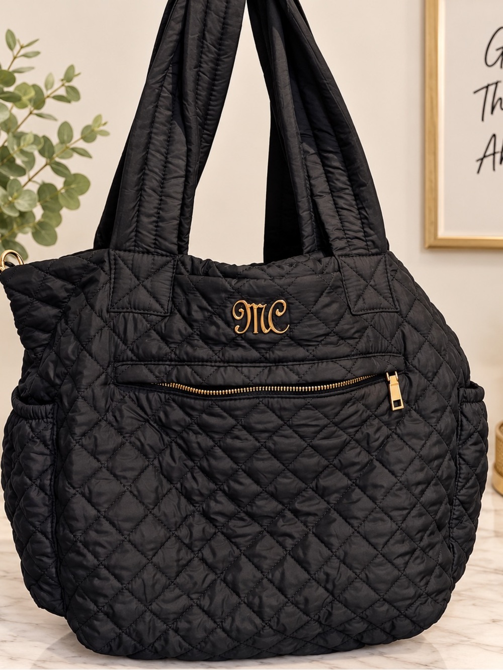 Minky Couture Quilted Everything Bag